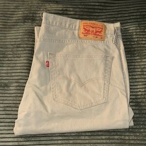 Levi's Men's Beige Slim Straight Jeans